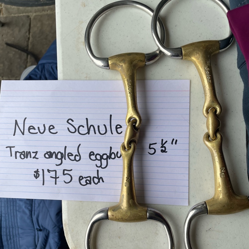 Neue Schule tranz angled eggbutt bit size 5.5”